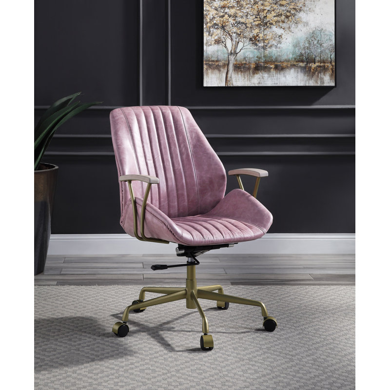 Pink desk chair wayfair discount